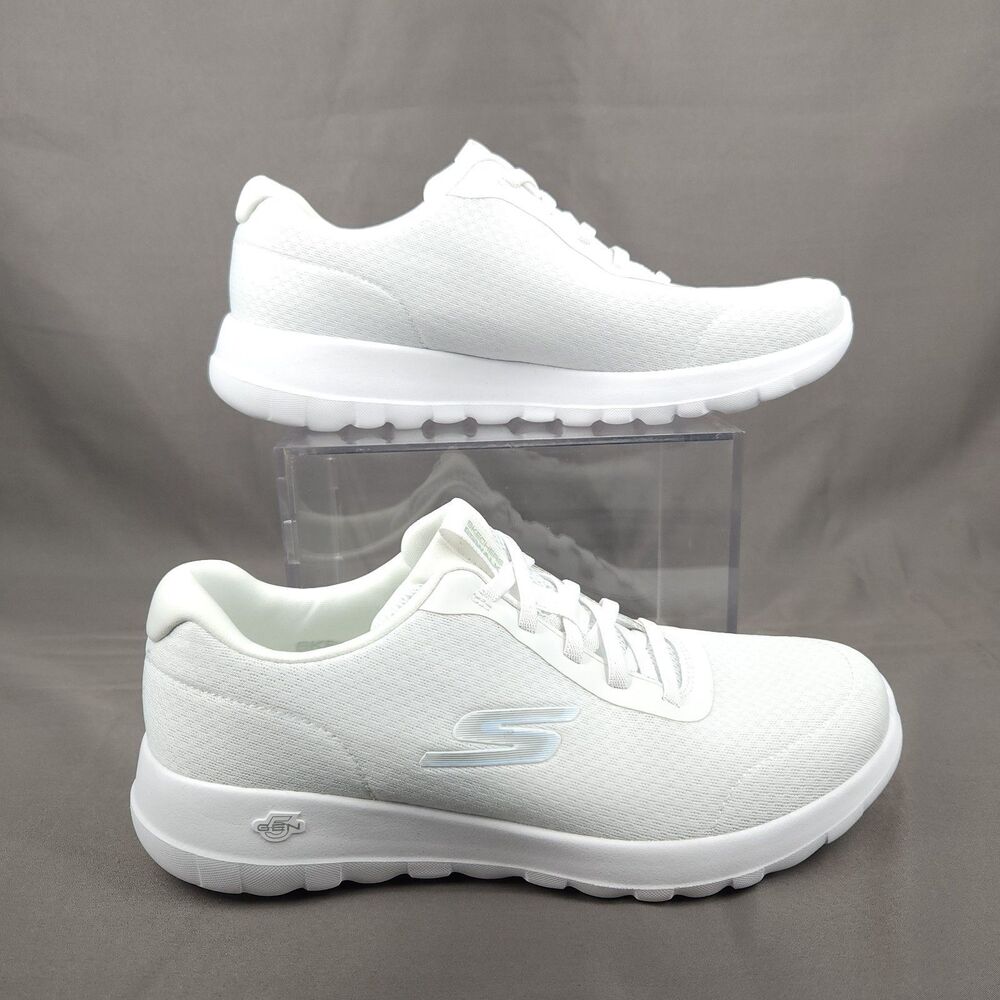 Skechers Go Walk Joy Ecstatic Shoes Womens Size 9 White Running Walking